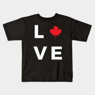 Love , Canada Day Kids T-Shirt